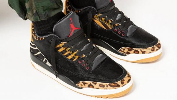 Nike Air Jordan 3 Se Animal Mocha Sko Dame Svarte
