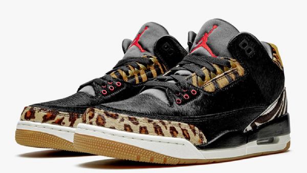 Nike Air Jordan 3 Se Animal Mocha Sko Dame Svarte