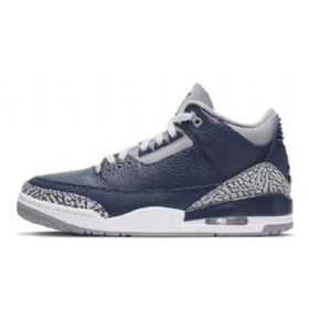 Nike Air Jordan 3 Sko Dame Marineblå