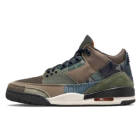 Nike Air Jordan 3 Sko Herre Camouflage Grønn Brune