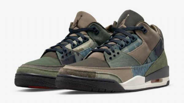 Nike Air Jordan 3 Sko Herre Camouflage Grønn Brune