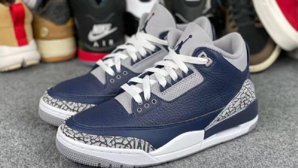Nike Air Jordan 3 Sko Herre Marineblå