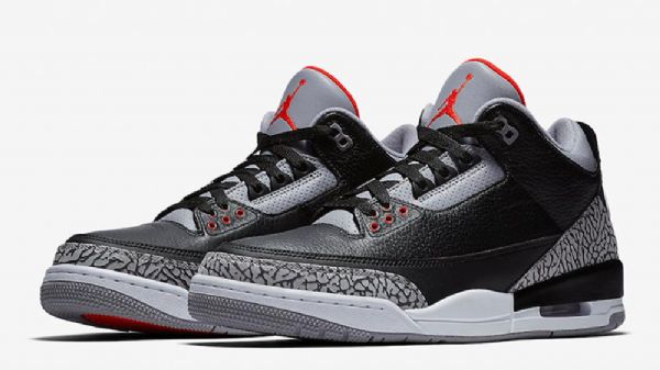 Nike Air Jordan 3 Sko Herre Svarte