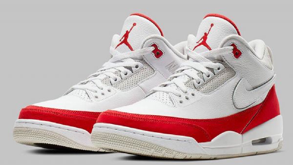 Nike Air Jordan 3 Tinker Sko Herre Hvite Rød