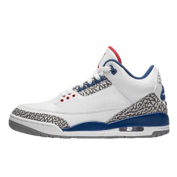 Nike Air Jordan 3 True Sko Herre Hvite Blå