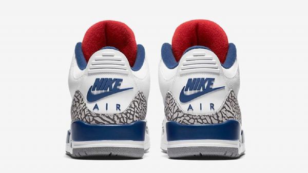 Nike Air Jordan 3 True Sko Herre Hvite Blå