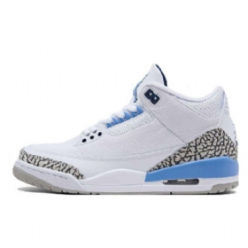 Nike Air Jordan 3 Unc Sko Herre Hvite