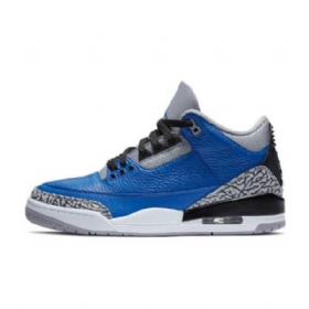 Nike Air Jordan 3 Varsity Royal Sko Herre Blå Grå