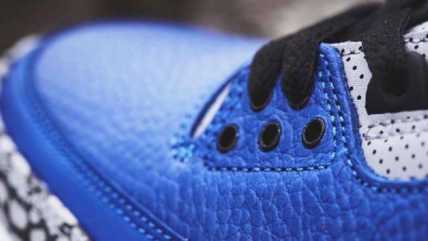 Nike Air Jordan 3 Varsity Royal Sko Herre Blå Grå