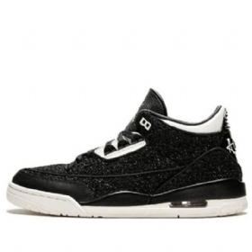 Nike Anna Wintour X Air Jordan 3 Retro Basketball Shoes Dame Svarte