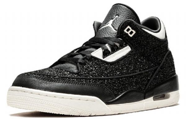 Nike Anna Wintour X Air Jordan 3 Retro Basketball Shoes Dame Svarte