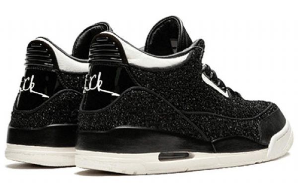 Nike Anna Wintour X Air Jordan 3 Retro Basketball Shoes Dame Svarte