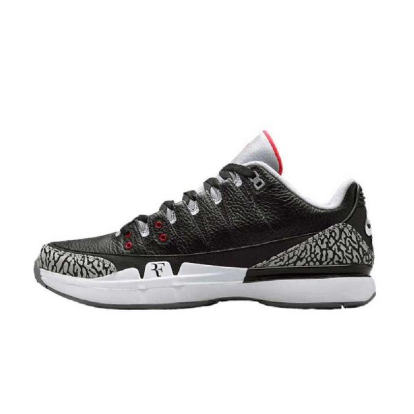 Nike Zoom Vapor Air Jordan 3 Sko Herre Svarte