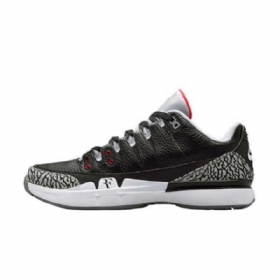 Nike Zoom Vapor Air Jordan 3 Sko Herre Svarte