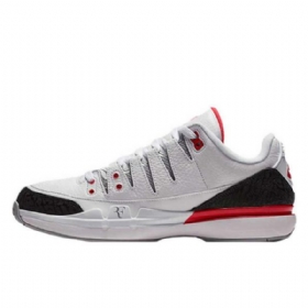 Nike Zoom Vapor Tour Jordan 3 Fire Sko Herre Grå