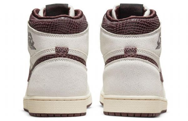 Nike A Ma Maniére X Air Jordan 1 High Tops Og Retro Basketball Shoes Herre Lyse Grå