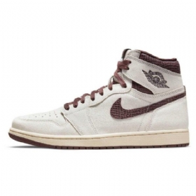 Nike A Ma Maniére X Air Jordan 1 High Tops Sko Dame Brune