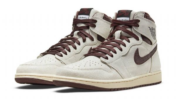 Nike A Ma Maniére X Air Jordan 1 High Tops Sko Herre Brune