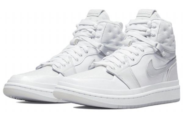 Nike Air Jordan 1 Acclimate Retro Basketball Shoes Dame Hvite Grå