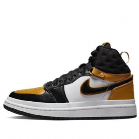 Nike Air Jordan 1 Acclimate Sko Dame Svarte Gul