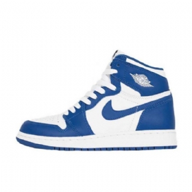 Nike Air Jordan 1 Bg Storm Sko Herre Blå