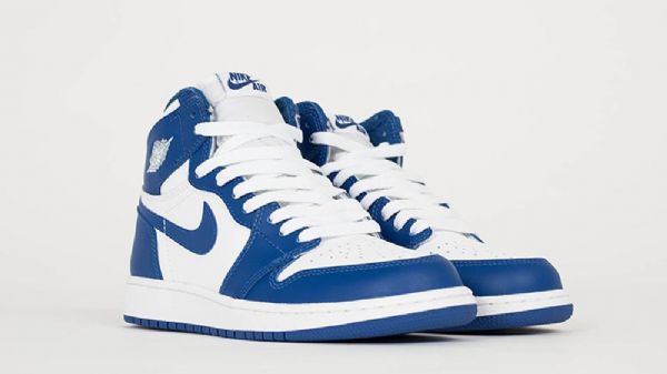 Nike Air Jordan 1 Bg Storm Sko Herre Blå
