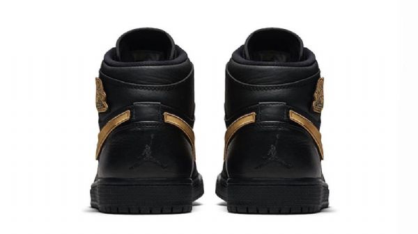 Nike Air Jordan 1 Bhm Sko Herre Svarte Gull