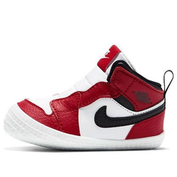 Nike Air Jordan 1 Bootie Td Sko Barn Hvite Rød