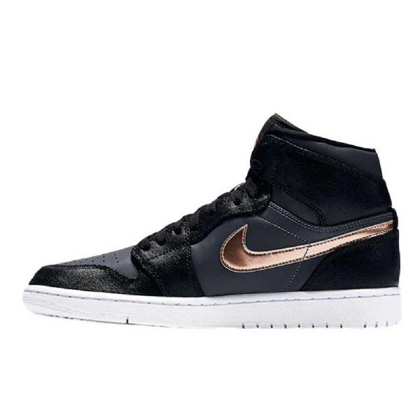 Nike Air Jordan 1 Bronze Medal Sko Herre Svarte