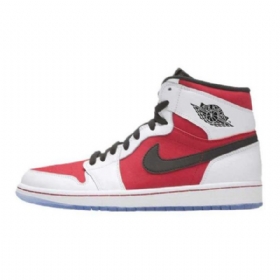 Nike Air Jordan 1 Carmine Sko Herre Hvite Rød Svarte