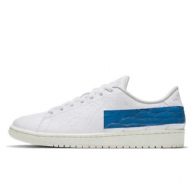 Nike Air Jordan 1 Centre Court Military Sko Herre Blå