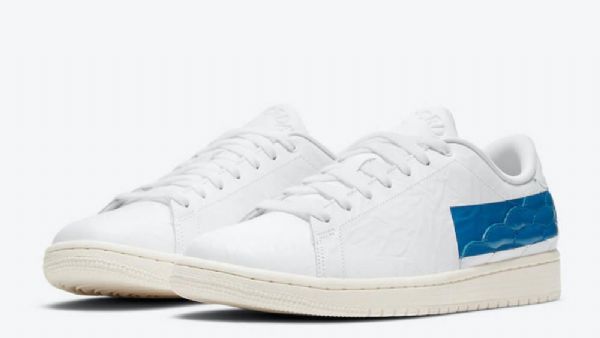 Nike Air Jordan 1 Centre Court Military Sko Herre Blå