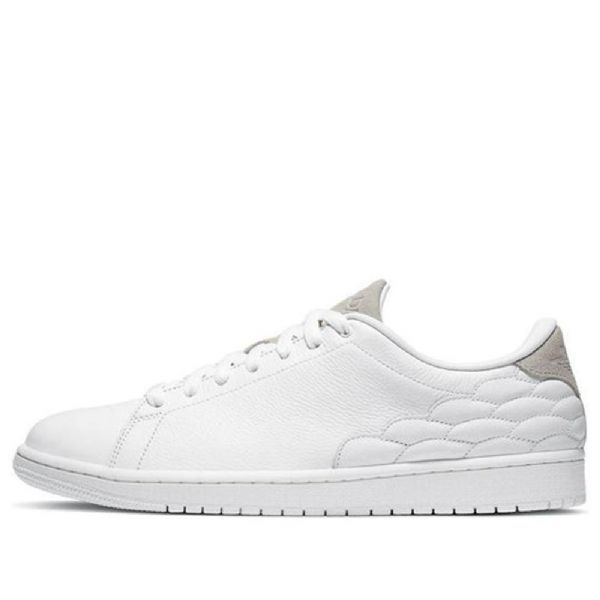 Nike Air Jordan 1 Centre Court Retro Basketball Shoes Herre Hvite
