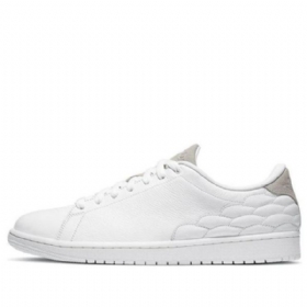 Nike Air Jordan 1 Centre Court Retro Basketball Shoes Herre Hvite