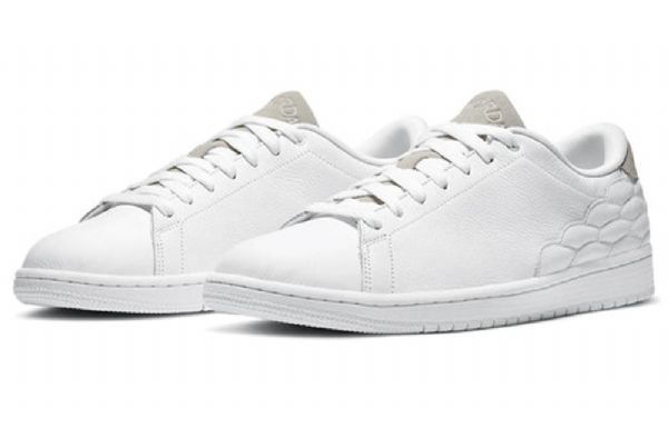 Nike Air Jordan 1 Centre Court Retro Basketball Shoes Herre Hvite