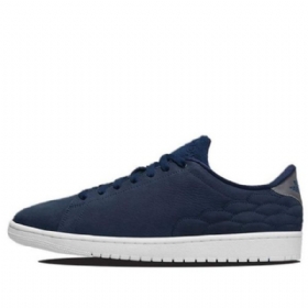 Nike Air Jordan 1 Centre Court Retro Basketball Shoes Herre Marineblå