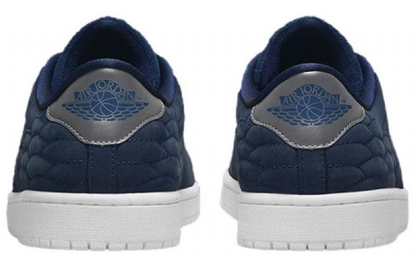 Nike Air Jordan 1 Centre Court Retro Basketball Shoes Herre Marineblå