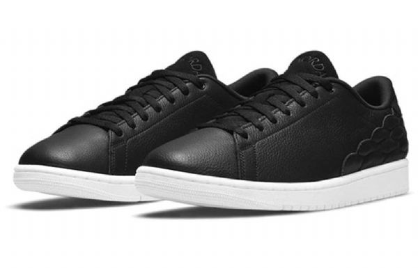 Nike Air Jordan 1 Centre Court Retro Basketball Shoes Herre Svarte