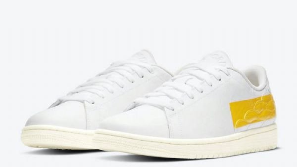 Nike Air Jordan 1 Centre Court Sko Herre Gull