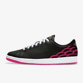 Nike Air Jordan 1 Centre Court Sko Herre Svarte