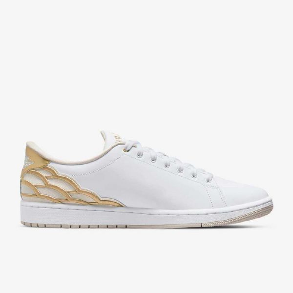 Nike Air Jordan 1 Centre Court Sko Herre Svarte