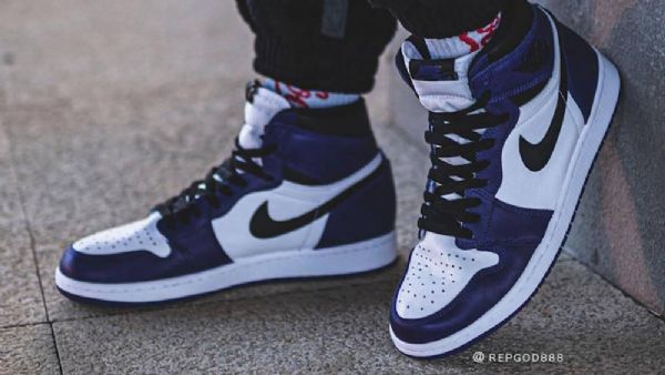 Nike Air Jordan 1 Court 2020 Sko Dame Lilla