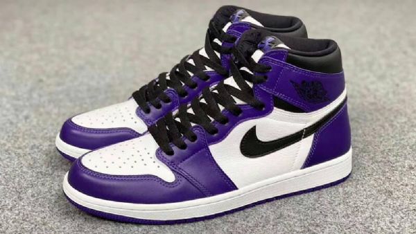 Nike Air Jordan 1 Court 2020 Sko Dame Lilla