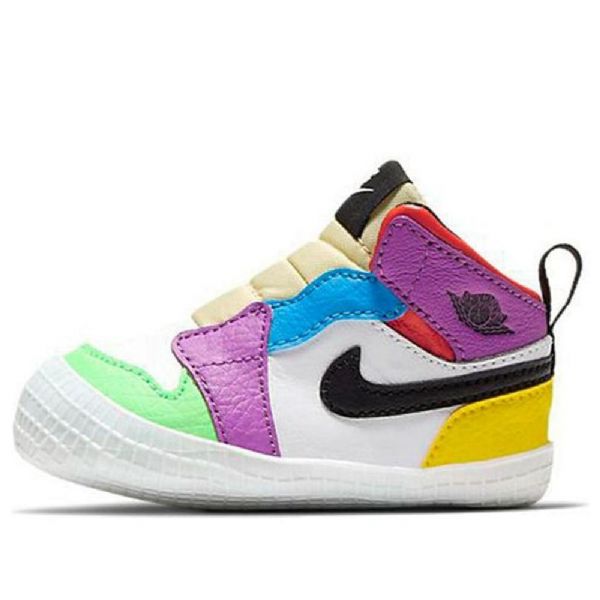 Nike Air Jordan 1 Crib Bootie Retro Basketball Shoes Barn Multicolor