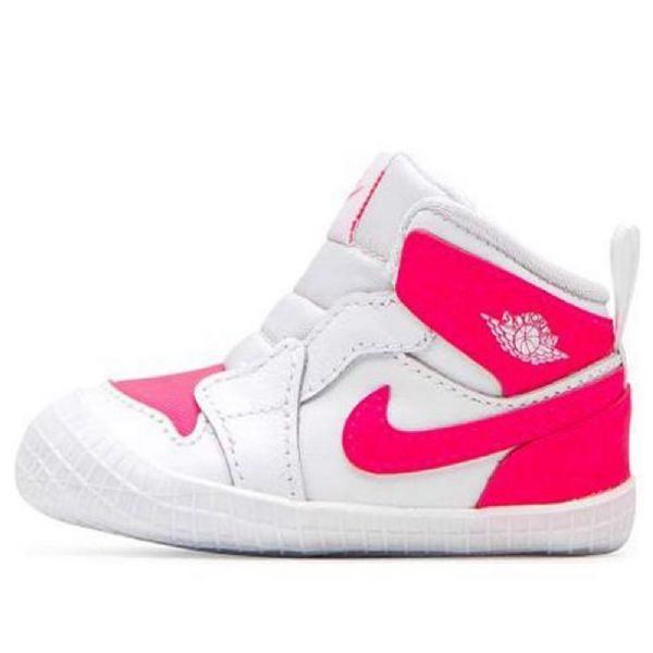 Nike Air Jordan 1 Crib Bootie Retro Basketball Shoes Barn Rosa