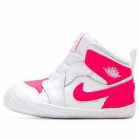Nike Air Jordan 1 Crib Bootie Retro Basketball Shoes Barn Rosa