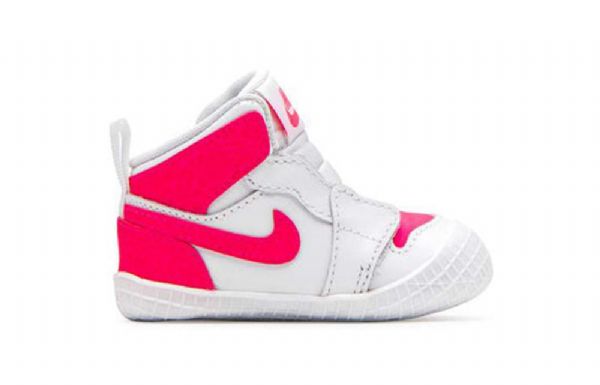 Nike Air Jordan 1 Crib Bootie Retro Basketball Shoes Barn Rosa