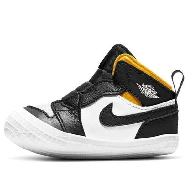 Nike Air Jordan 1 Crib Bootie Retro Basketball Shoes Barn Svarte