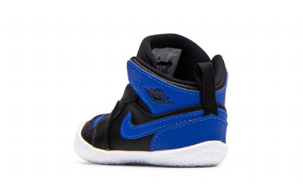 Nike Air Jordan 1 Crib Bootie Retro Basketball Shoes Barn Svarte Blå