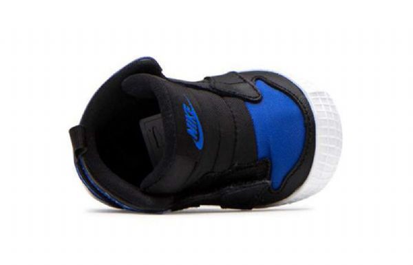 Nike Air Jordan 1 Crib Bootie Retro Basketball Shoes Barn Svarte Blå